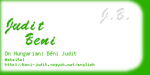 judit beni business card